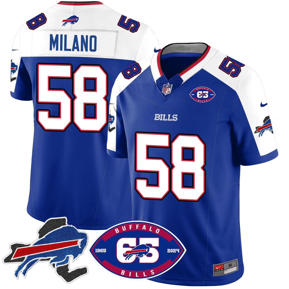 Men's Bills 1959 - 2024 - The Bills Jersey - All Stitched