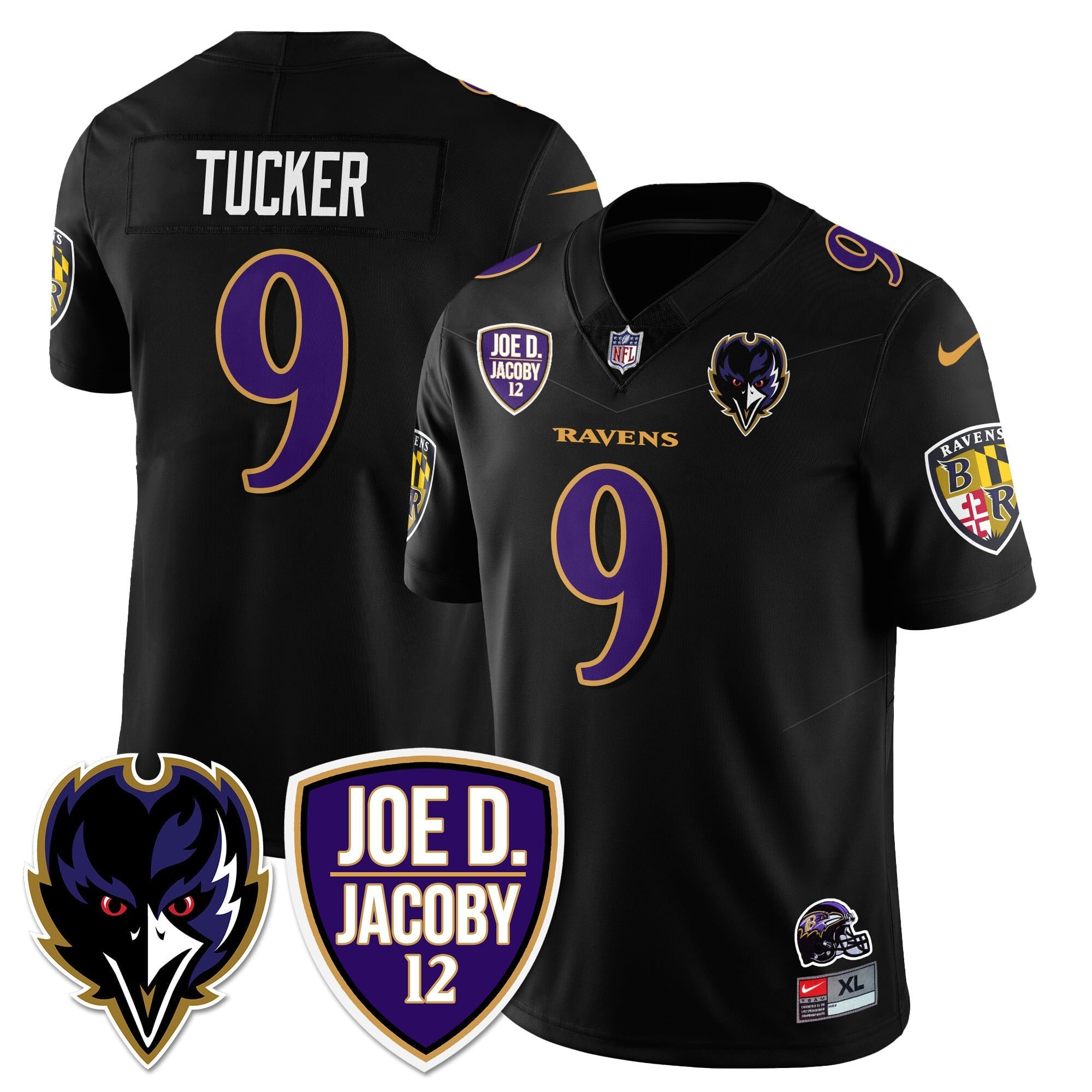 Men's Ravens Purple Rising 2024 Vapor Limited Jersey - All Stitched