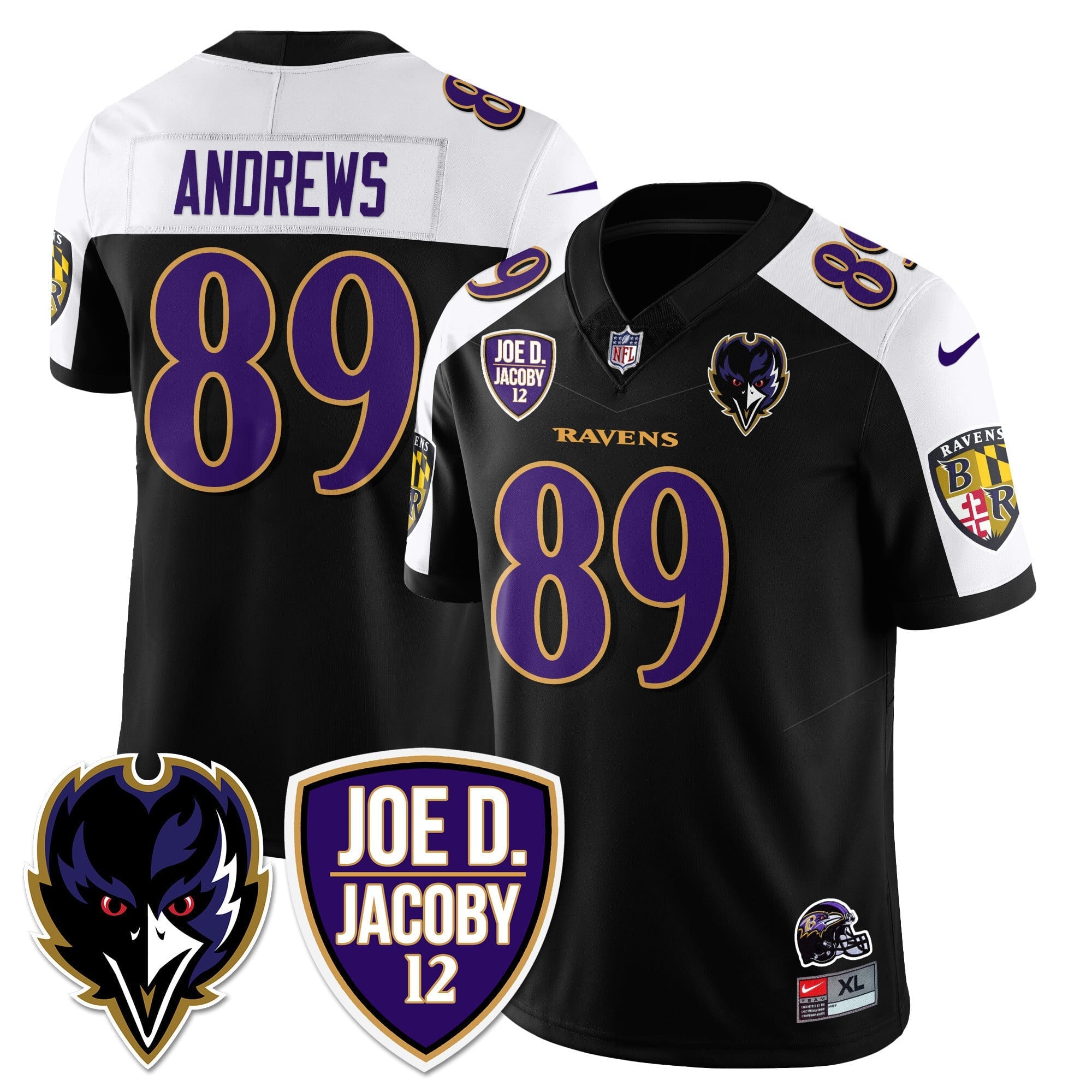 Men's Ravens Purple Rising 2024 Vapor Limited Jersey - All Stitched