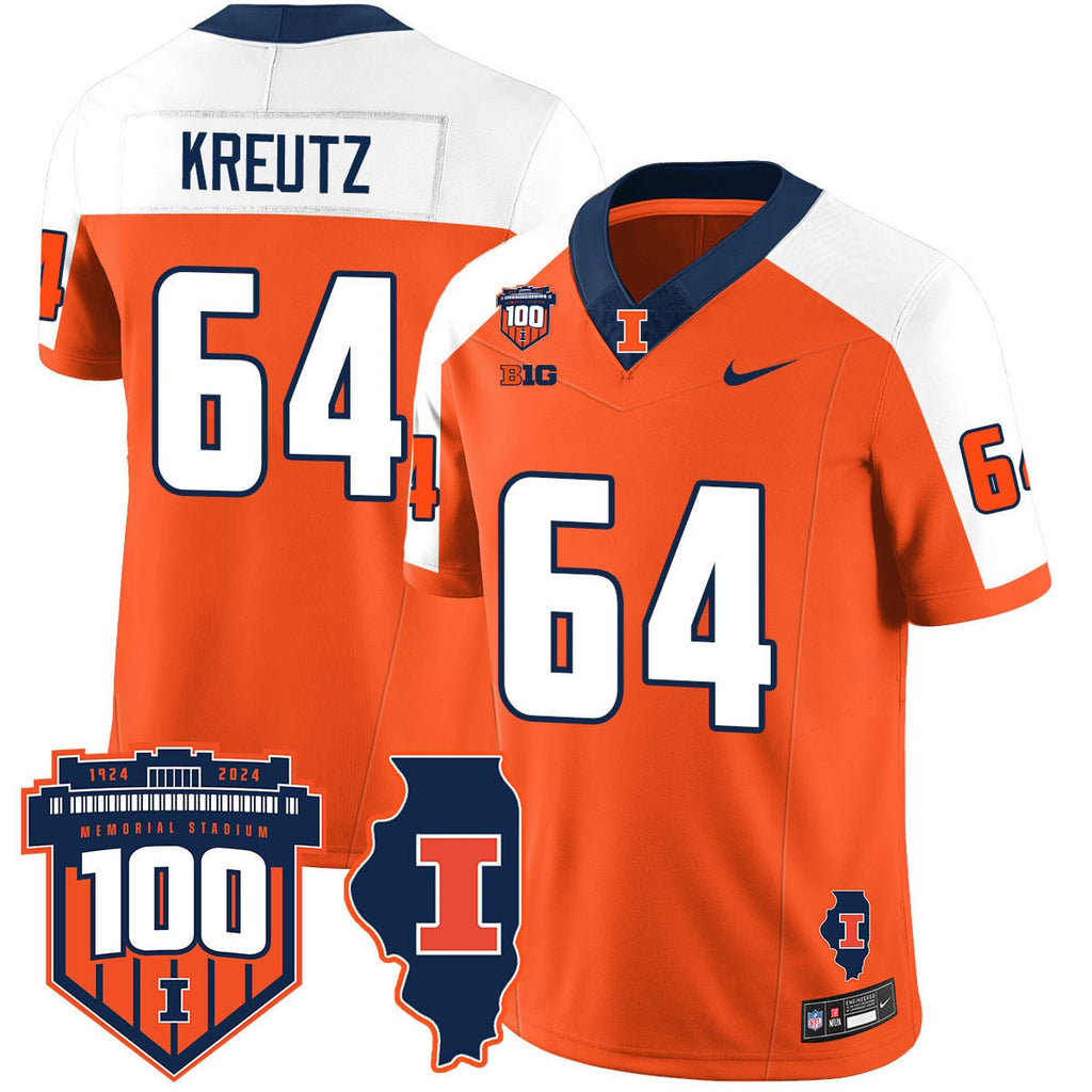 Men's Illinois Football Vapor Jersey - All Stitched