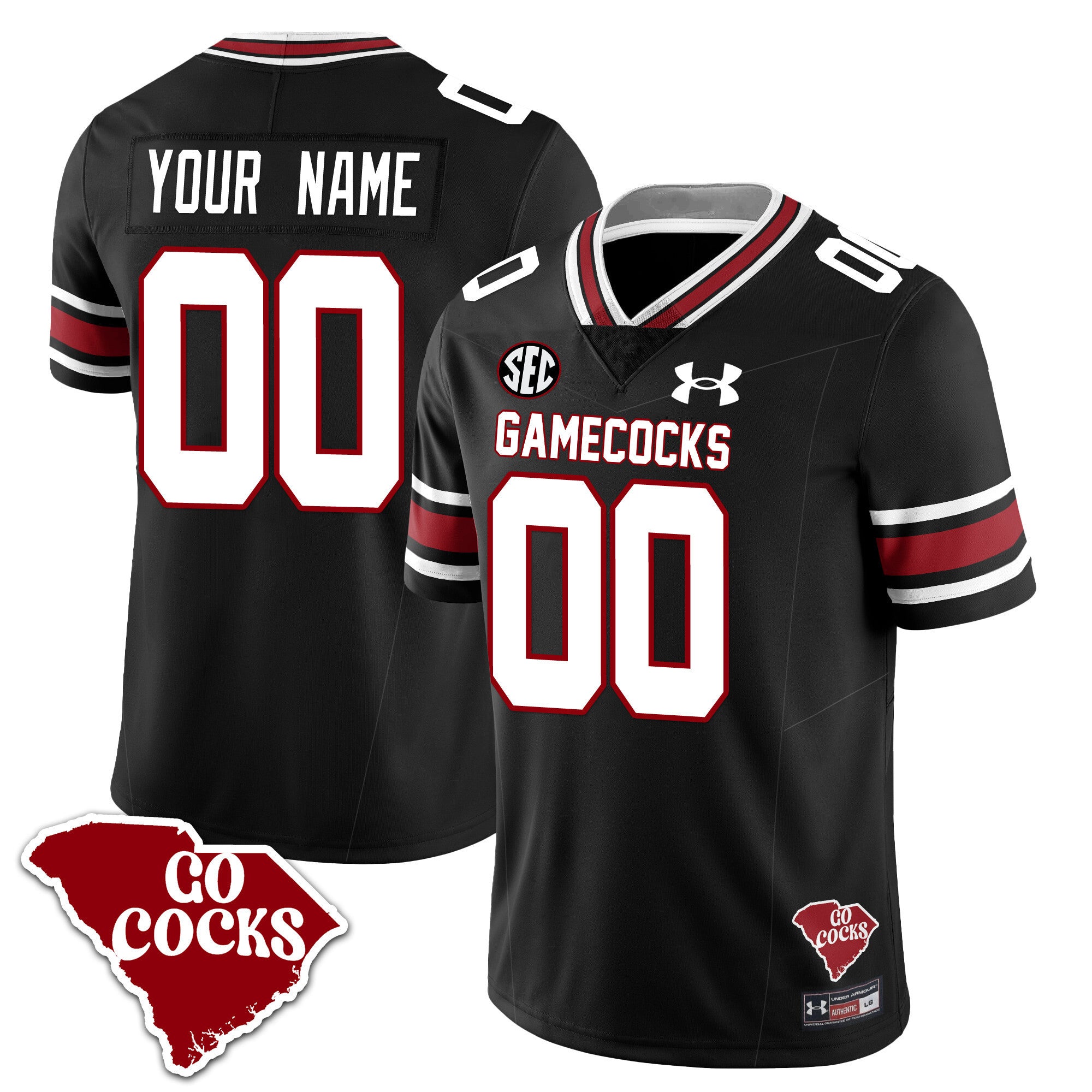 Custom Gender/Name Gamecocks 2024 Vapor Limited Jersey - All Stitched
