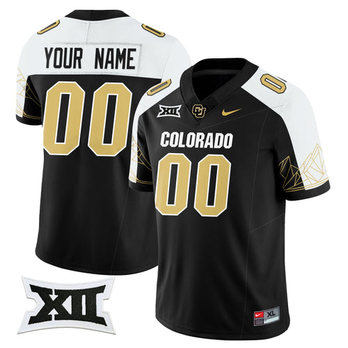 Custom Name/Gender Colorado Buffaloes Vapor Limited Jersey V3 - Big 12 XII Patch - All Stitched