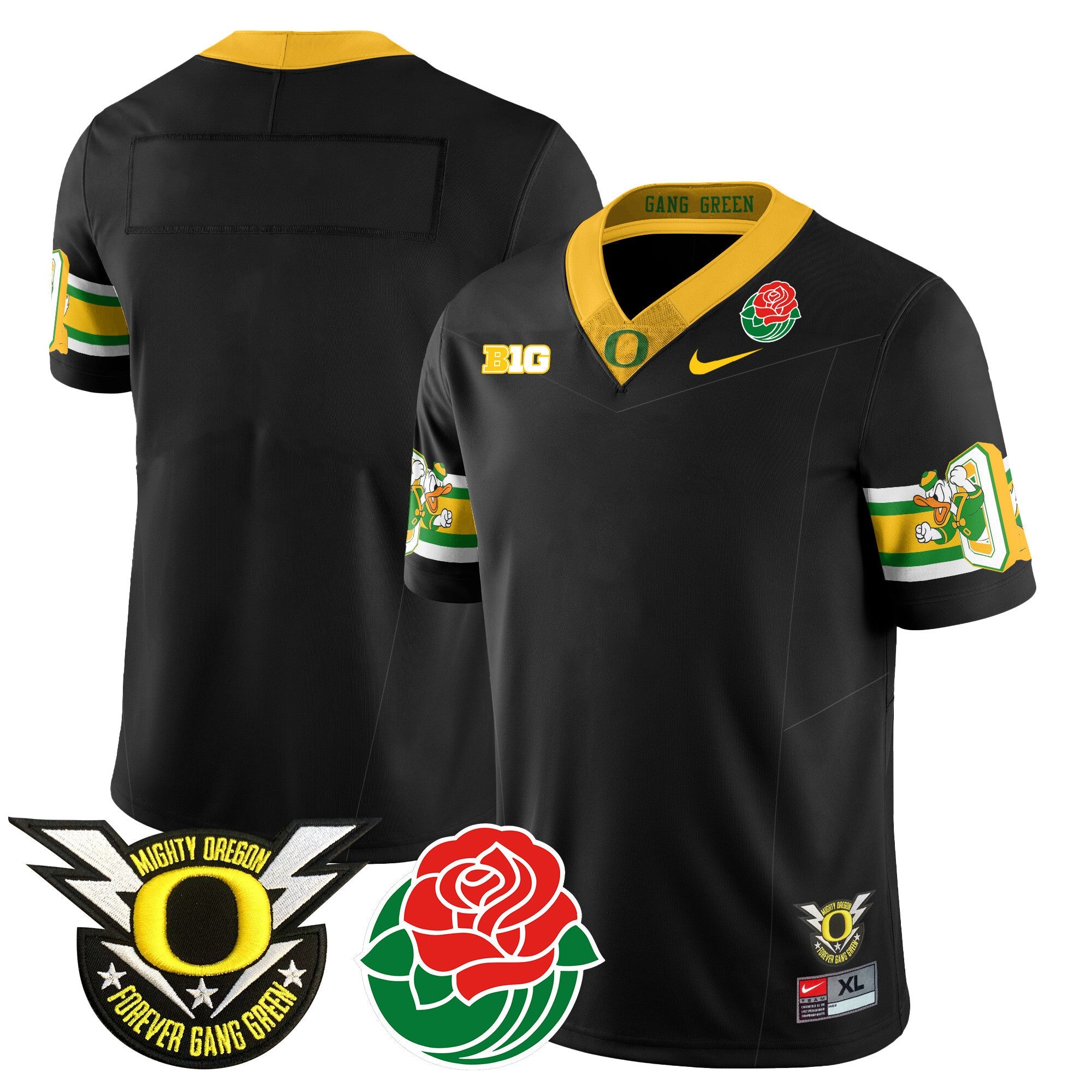 Men's Oregon Ducks 2024 Rose Bowl Jersey - All Stitched 412VTHNJS003