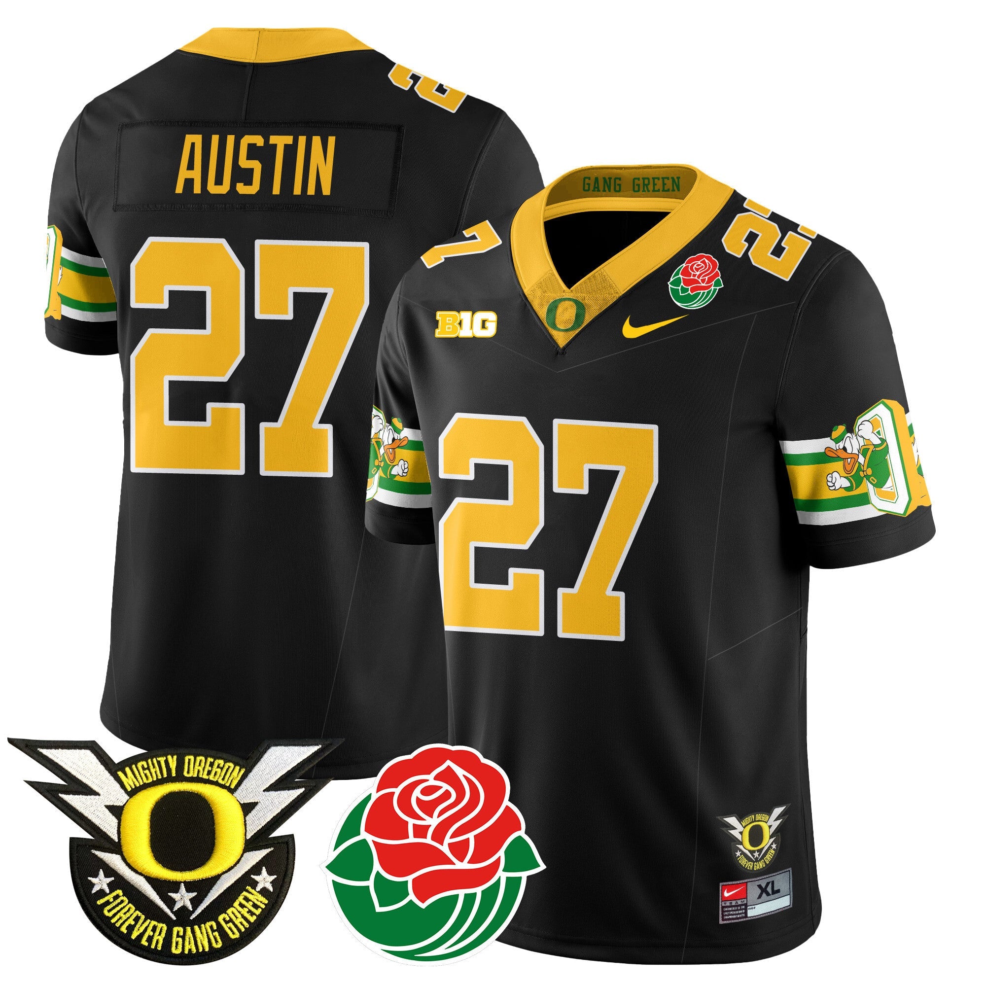 Men's Oregon Ducks 2024 Rose Bowl Jersey - All Stitched 412VTHNJS003