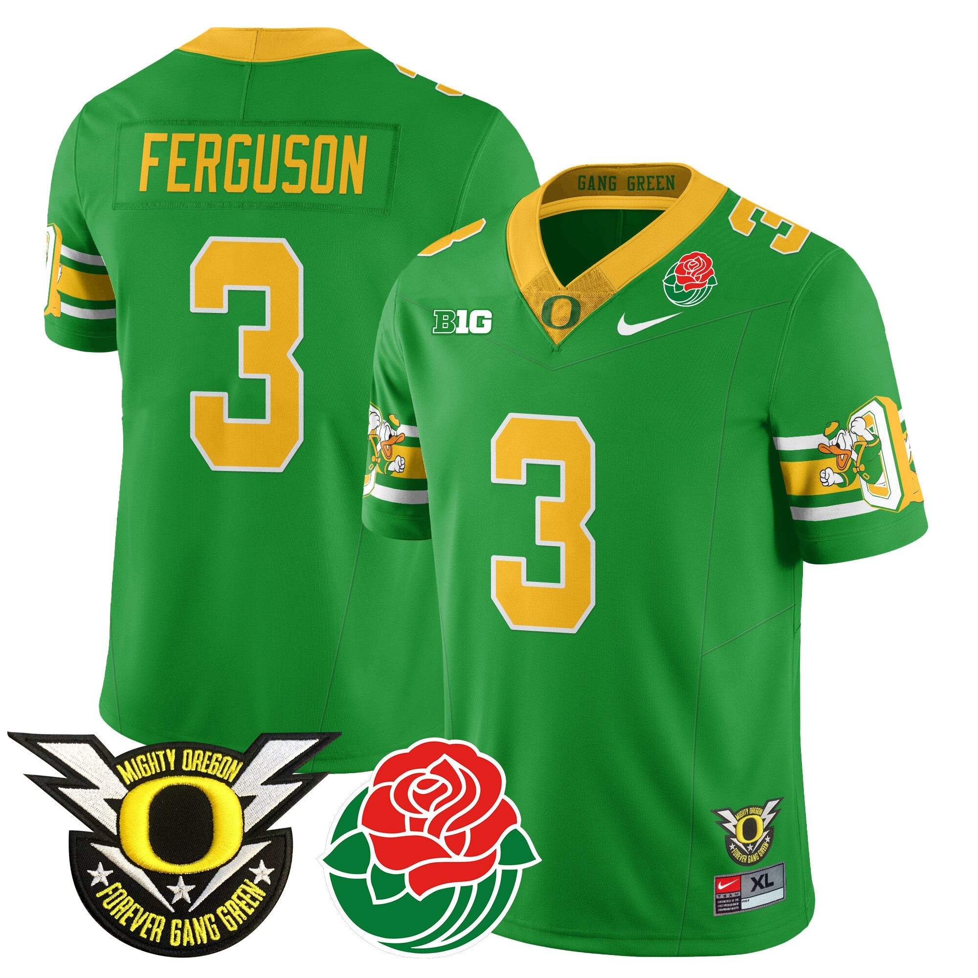 Men's Oregon Ducks 2024 Rose Bowl Jersey - All Stitched 412VTHNJS003