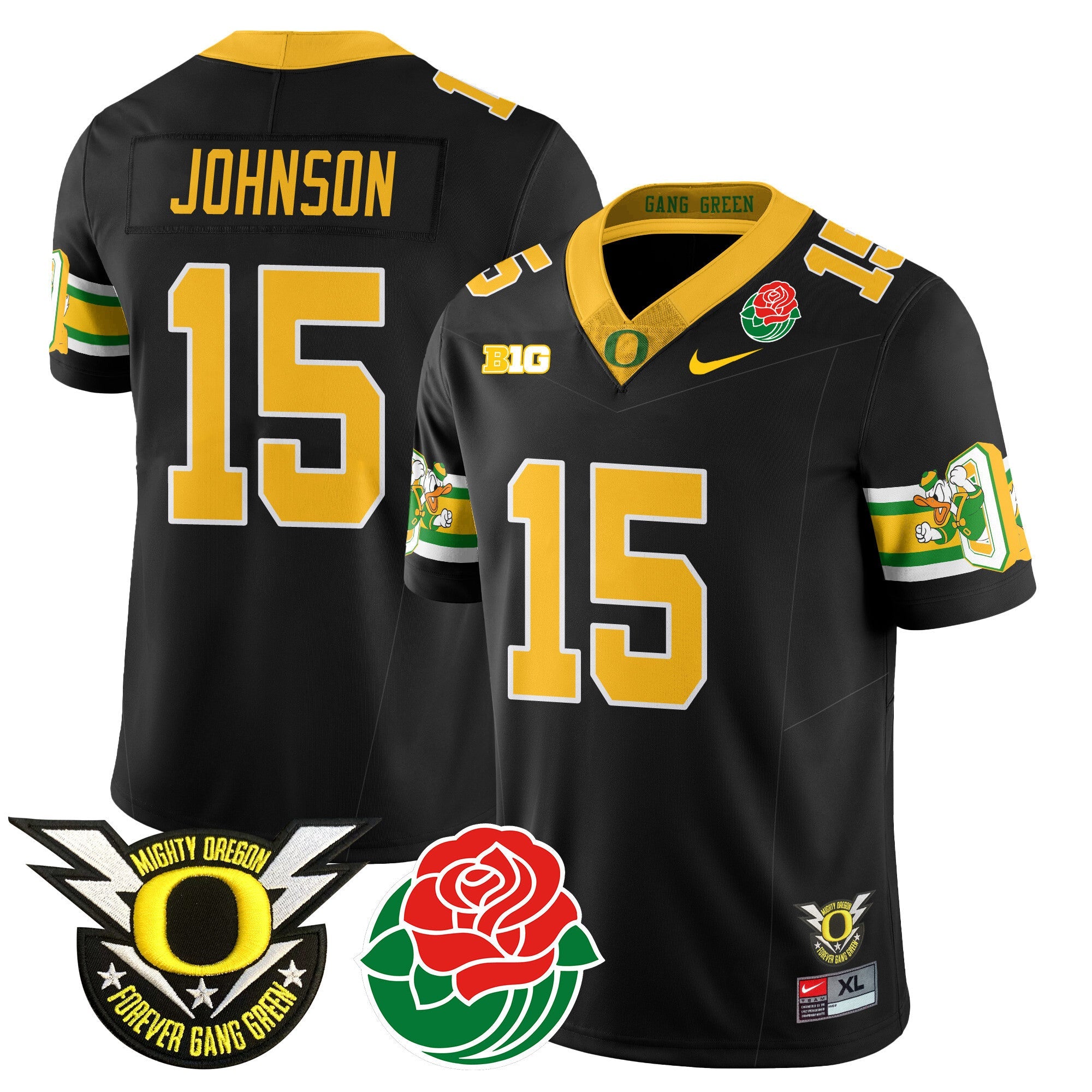 Men's Oregon Ducks 2024 Rose Bowl Jersey - All Stitched 412VTHNJS003