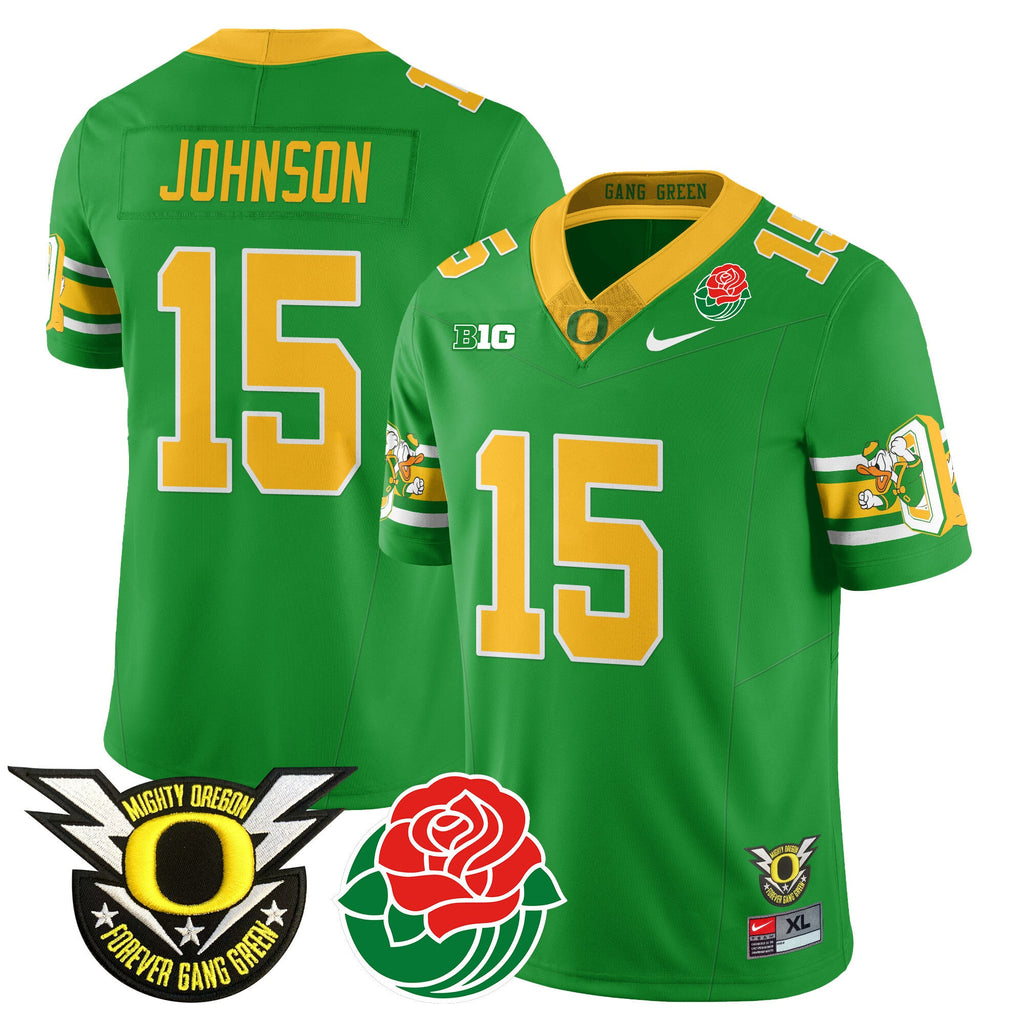 Men's Oregon Ducks 2024 Rose Bowl Jersey - All Stitched 412VTHNJS003