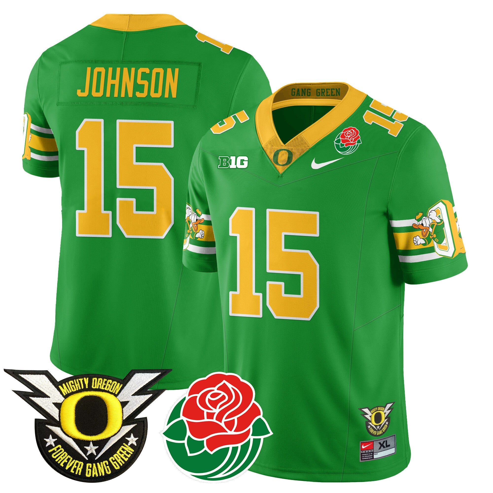 Men's Oregon Ducks 2024 Rose Bowl Jersey - All Stitched 412VTHNJS003