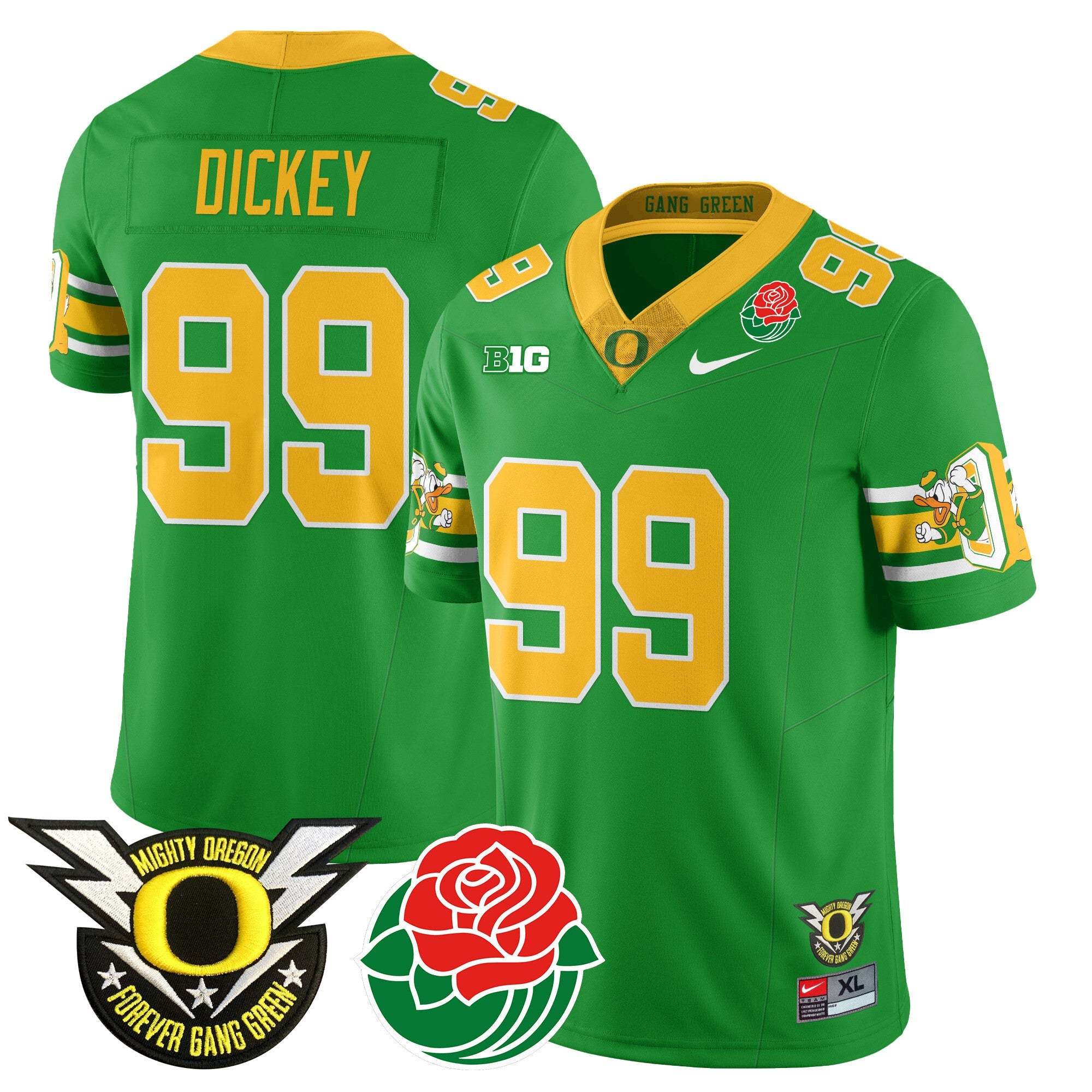 Men's Oregon Ducks 2024 Rose Bowl Jersey - All Stitched 412VTHNJS003