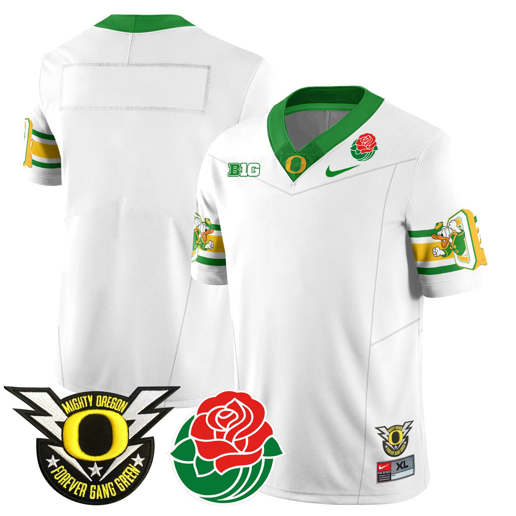 Men's Oregon Ducks 2024 Rose Bowl Jersey - All Stitched 412VTHNJS003