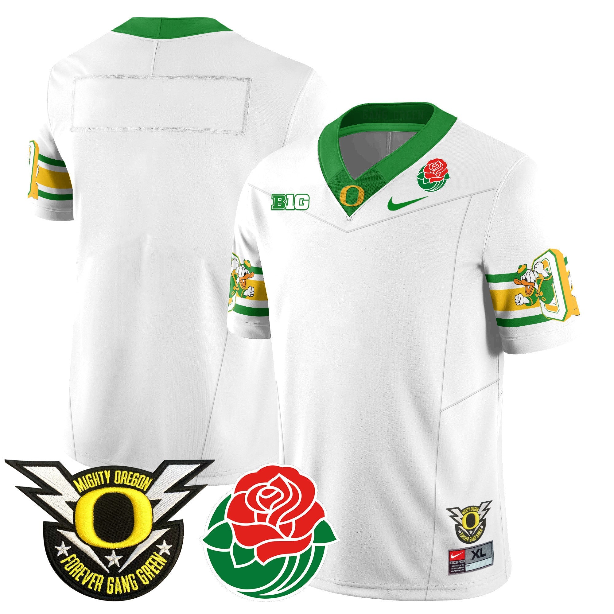 Men's Oregon Ducks 2024 Rose Bowl Jersey - All Stitched 412VTHNJS003