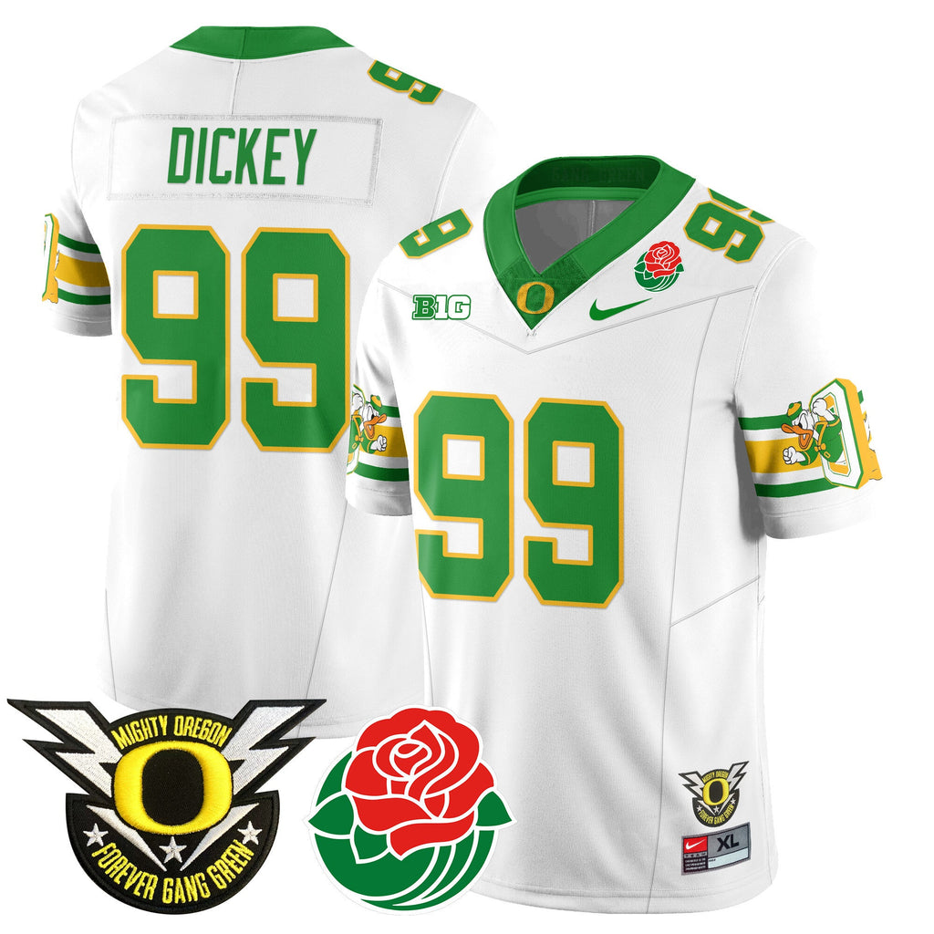 Men's Oregon Ducks 2024 Rose Bowl Jersey - All Stitched 412VTHNJS003