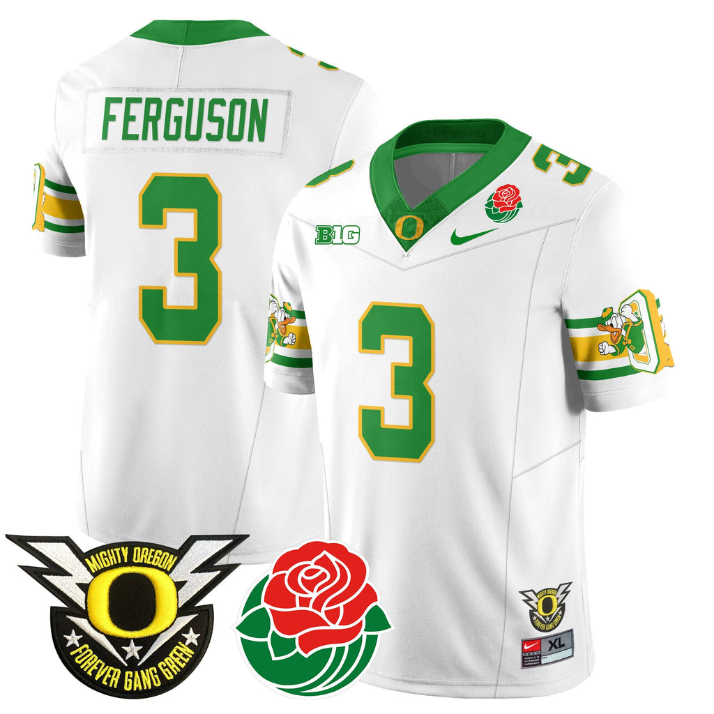 Men's Oregon Ducks 2024 Rose Bowl Jersey - All Stitched 412VTHNJS003