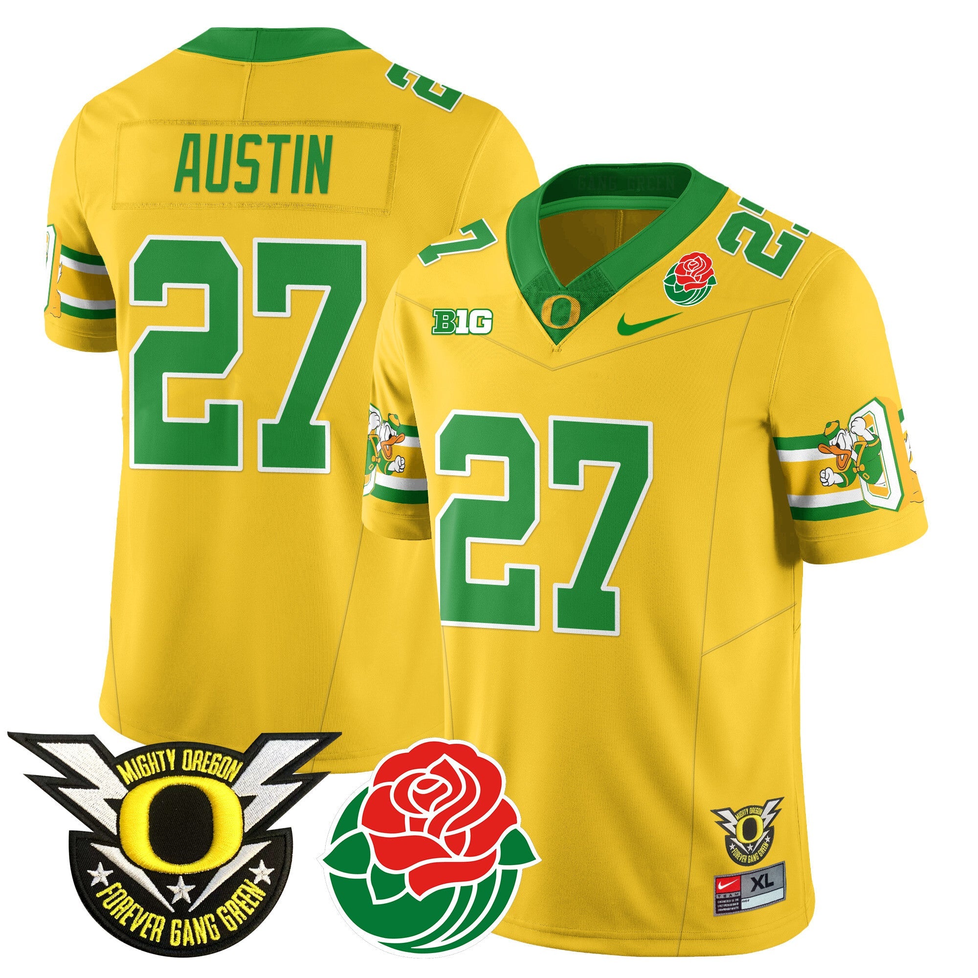 Men's Oregon Ducks 2024 Rose Bowl Jersey - All Stitched 412VTHNJS003