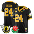 Men's Oregon Ducks 2024 Rose Bowl Jersey N1 - All Stitched 412VTHNJS003
