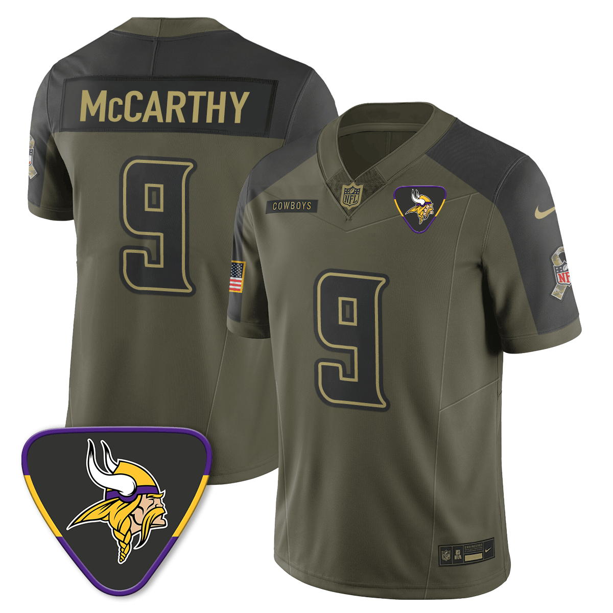 Minnesota Vikings 2025 Salute to Service Limited Jersey - All Stitched