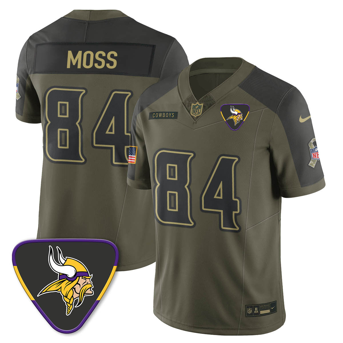 Minnesota Vikings 2025 Salute to Service Limited Jersey - All Stitched