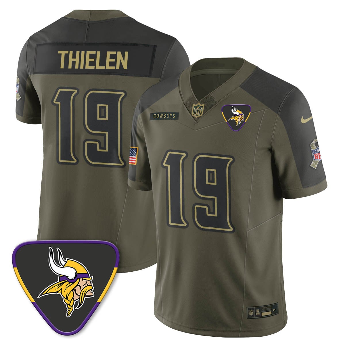 Minnesota Vikings 2025 Salute to Service Limited Jersey - All Stitched