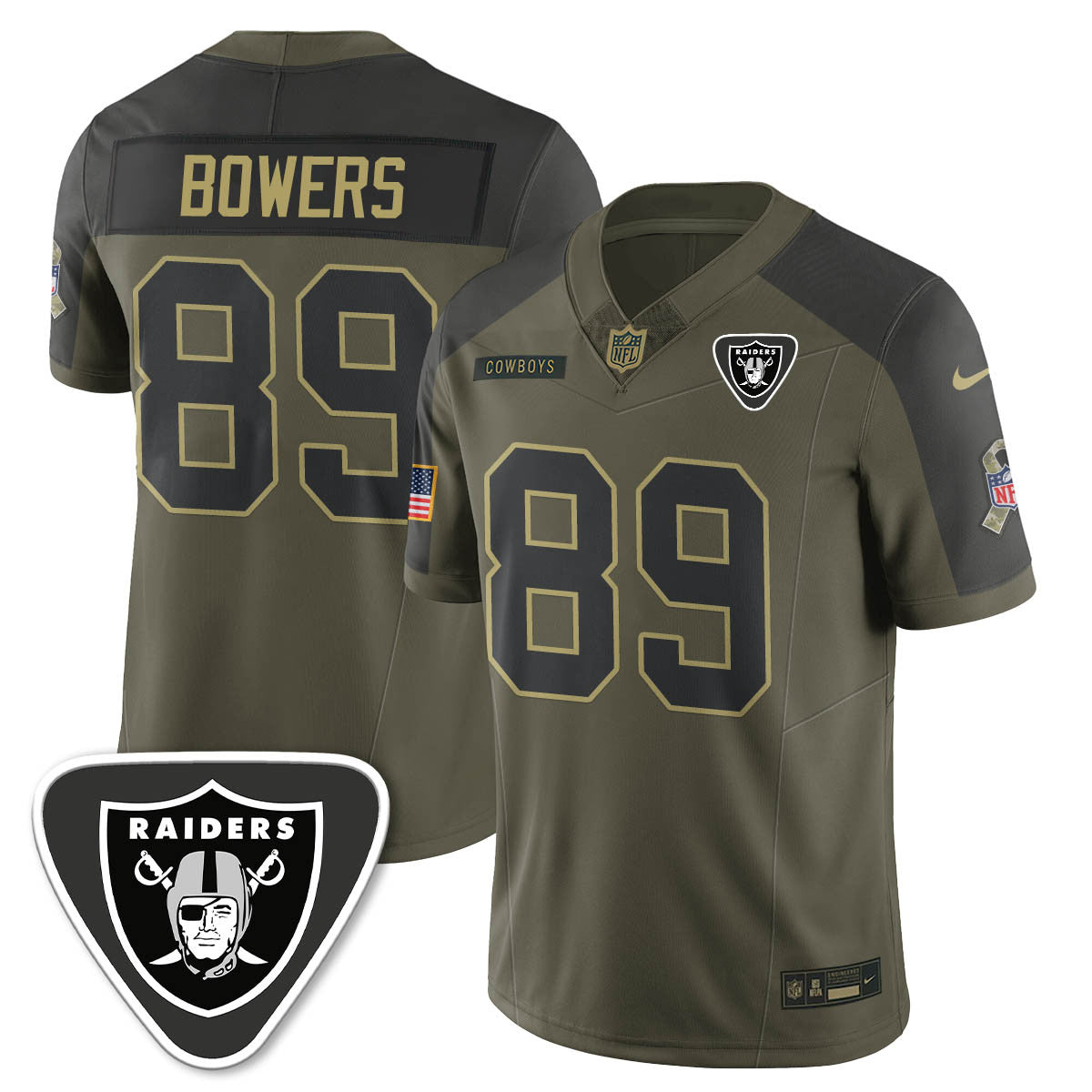 Las Vegas Raiders 2025 Salute to Service Limited Jersey - All Stitched