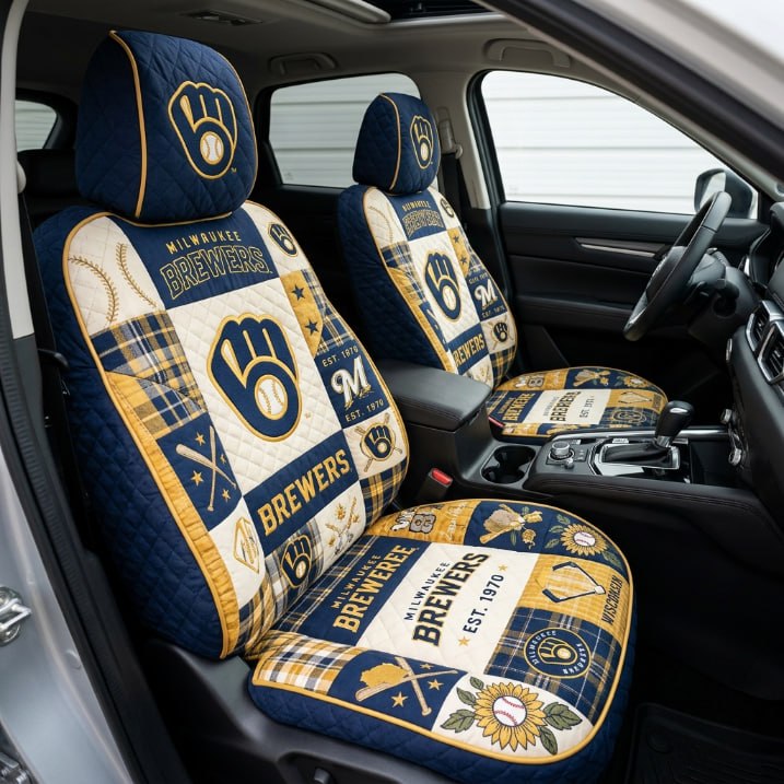 Milwaukee Brewers Car Seat Cover