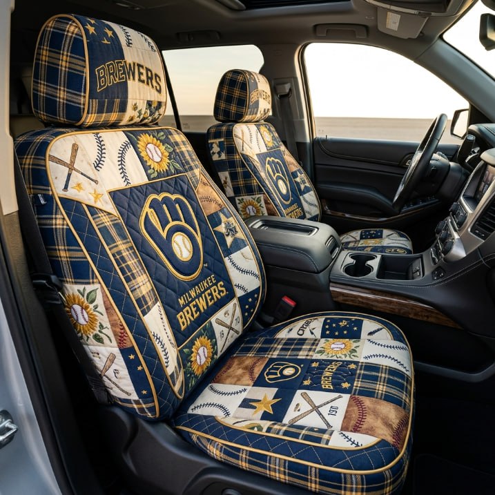 Milwaukee Brewers Car Seat Cover