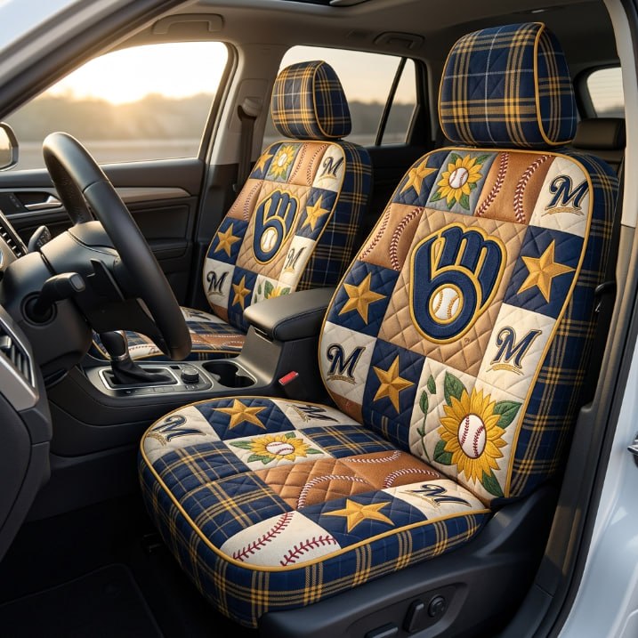Milwaukee Brewers Car Seat Cover