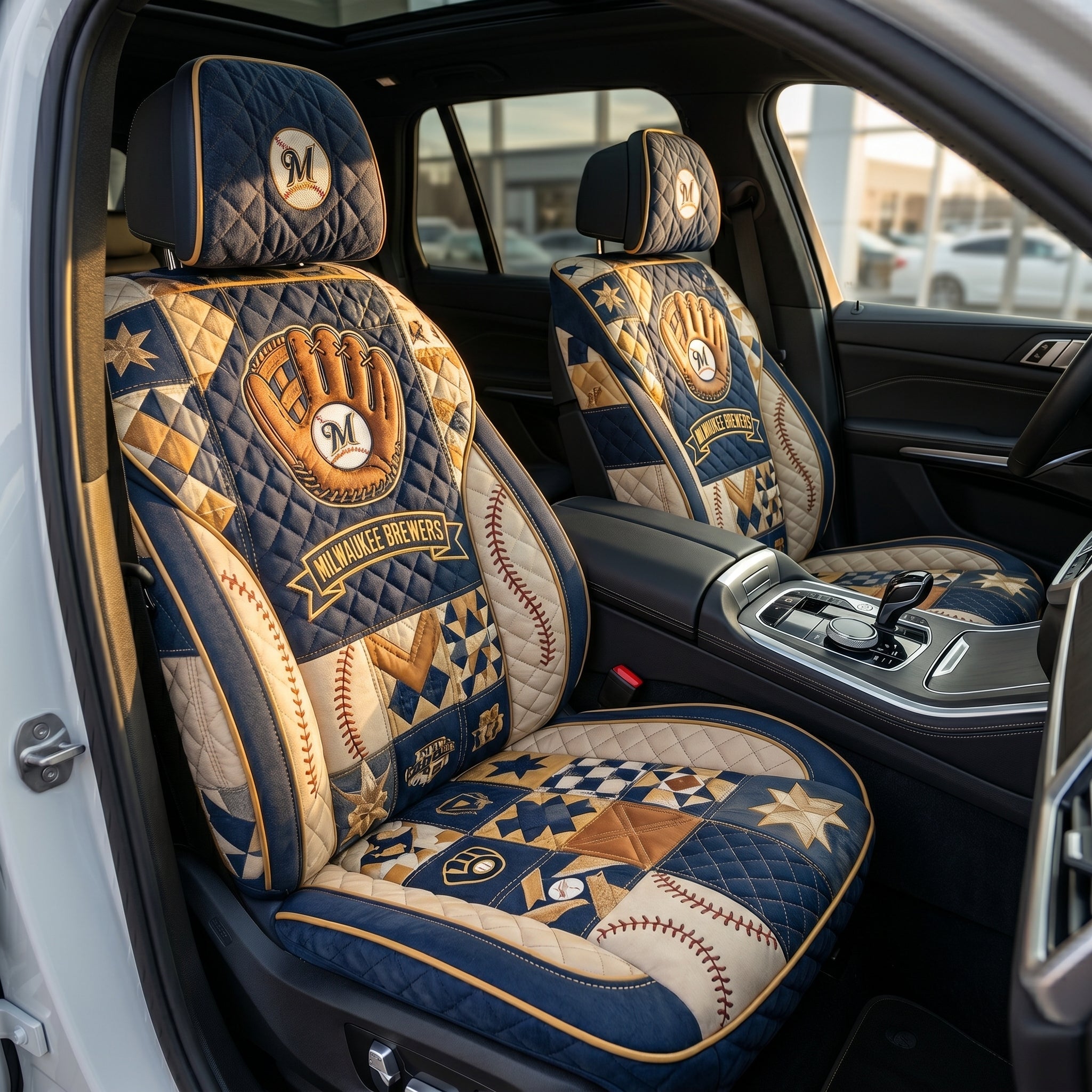 Milwaukee Brewers Car Seat Cover