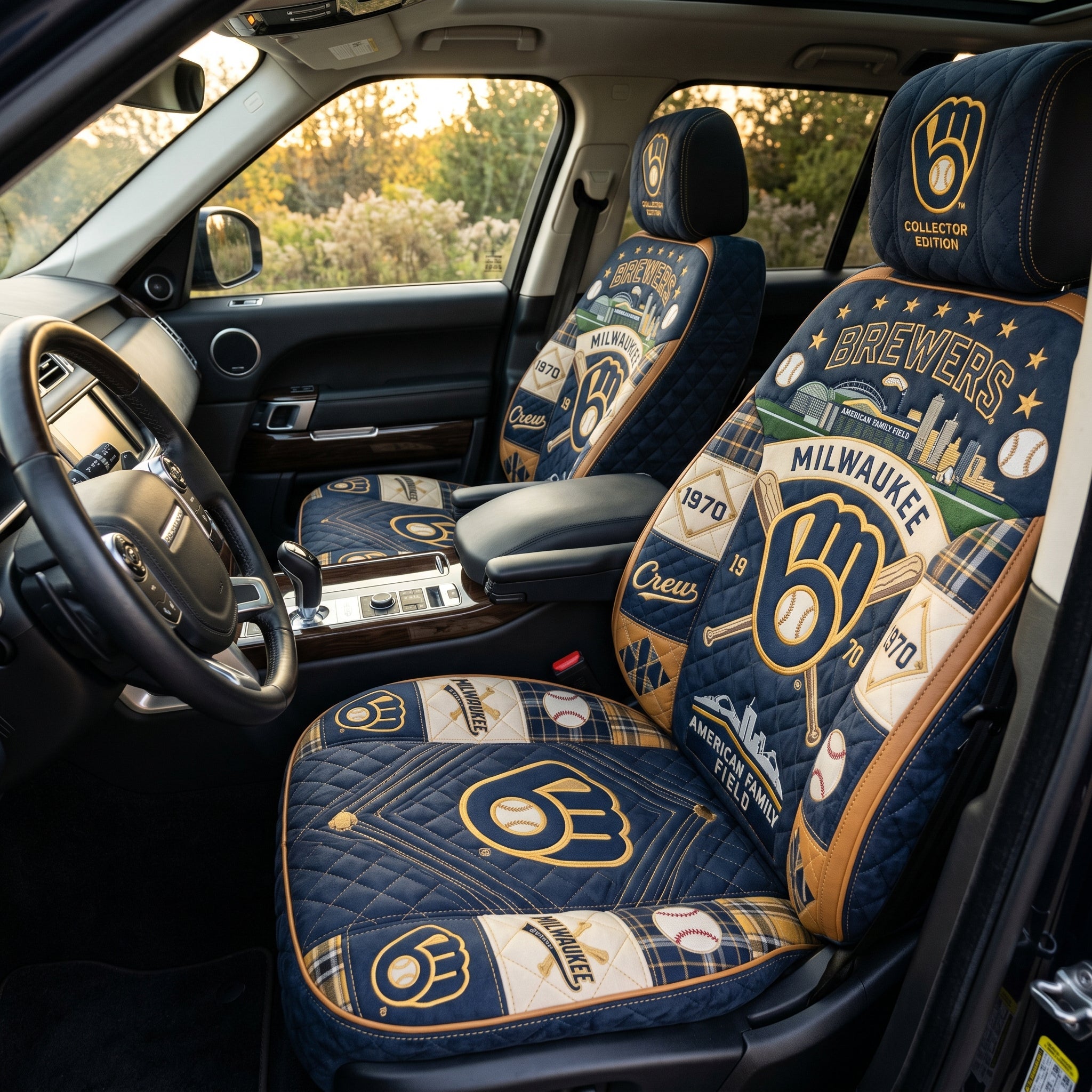 Milwaukee Brewers Car Seat Cover