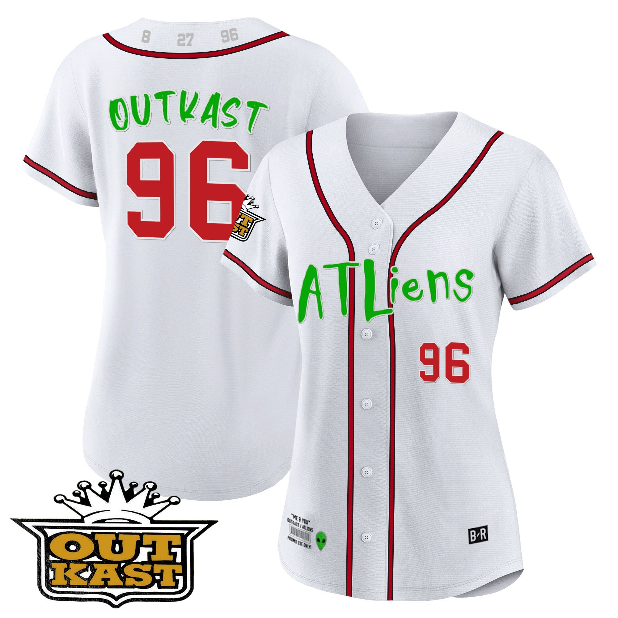 Women's Atlanta Braves Atliens Jersey - All Stitched