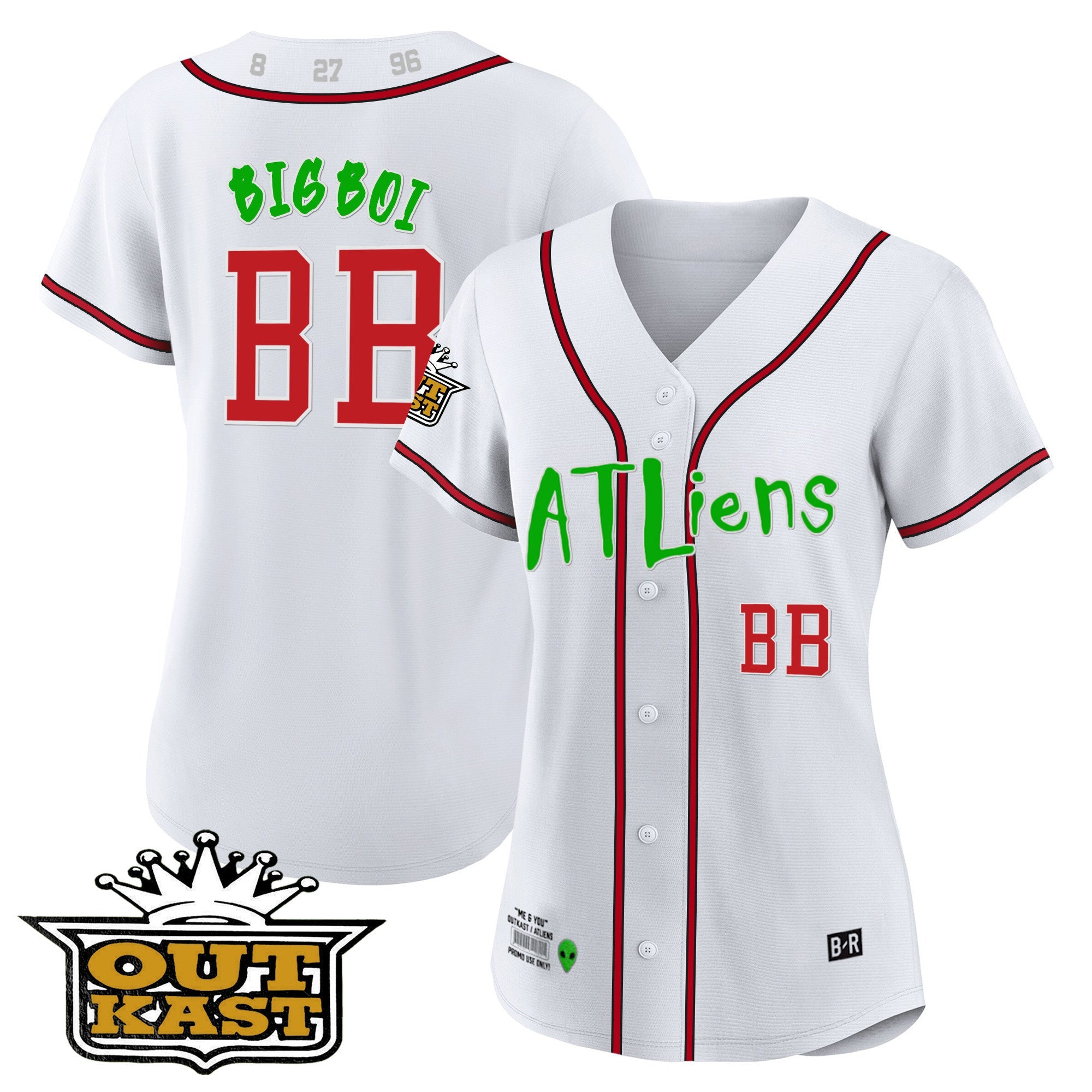 Women's Atlanta Braves Atliens Jersey - All Stitched
