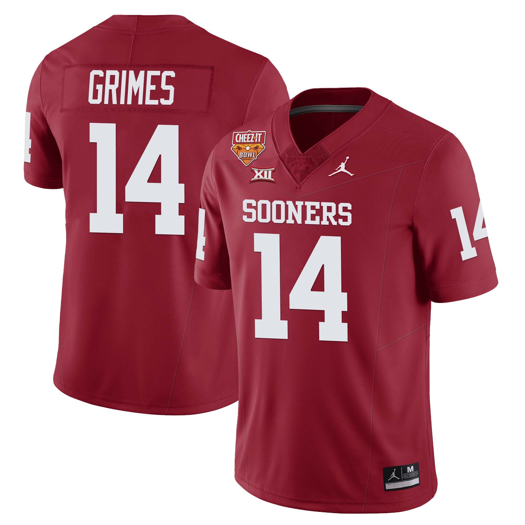 Men’s Oklahoma Sooners Football 2023 Collection All Stitched Jersey – Cheez It Bowl