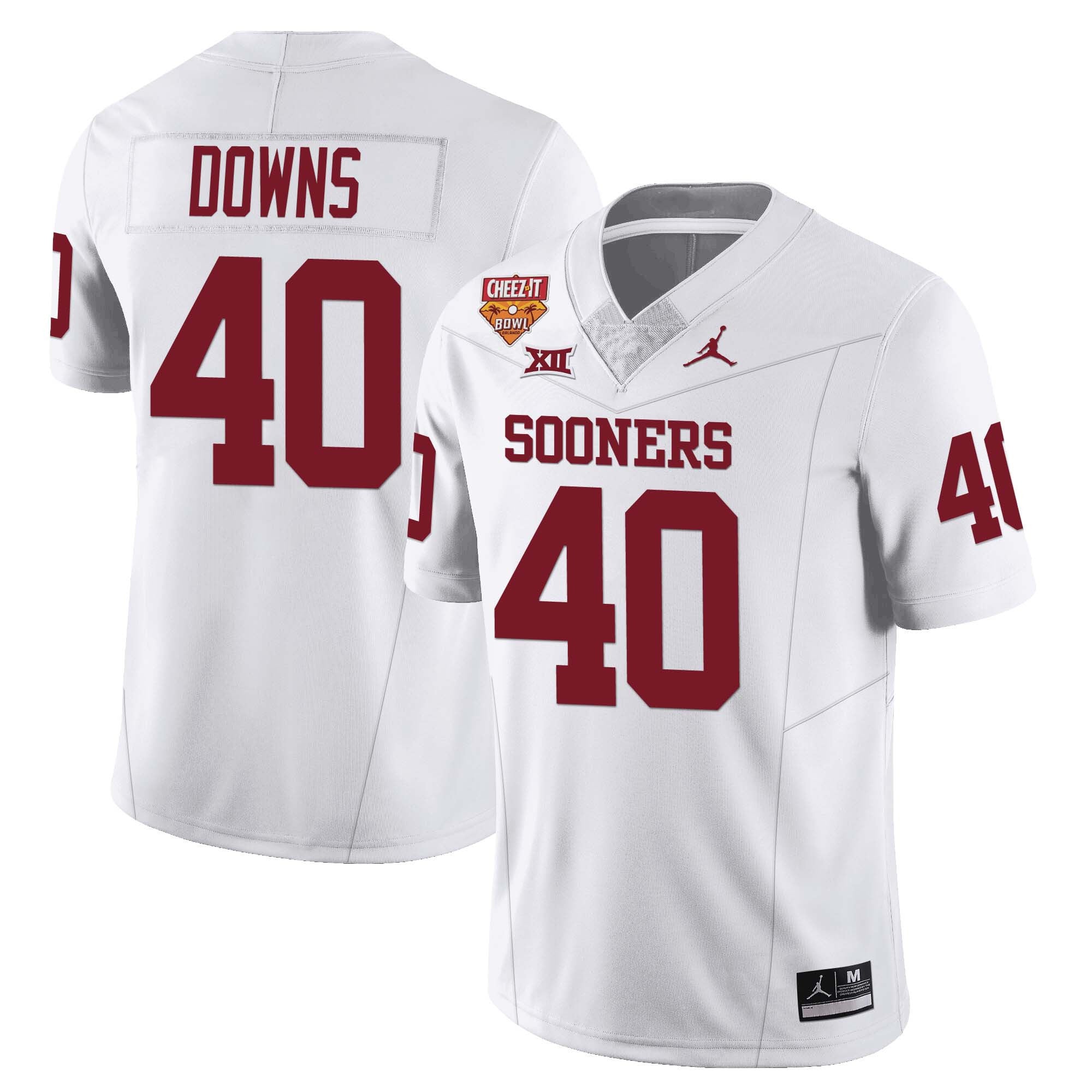 Men’s Oklahoma Sooners Football 2023 Collection All Stitched Jersey – Cheez It Bowl