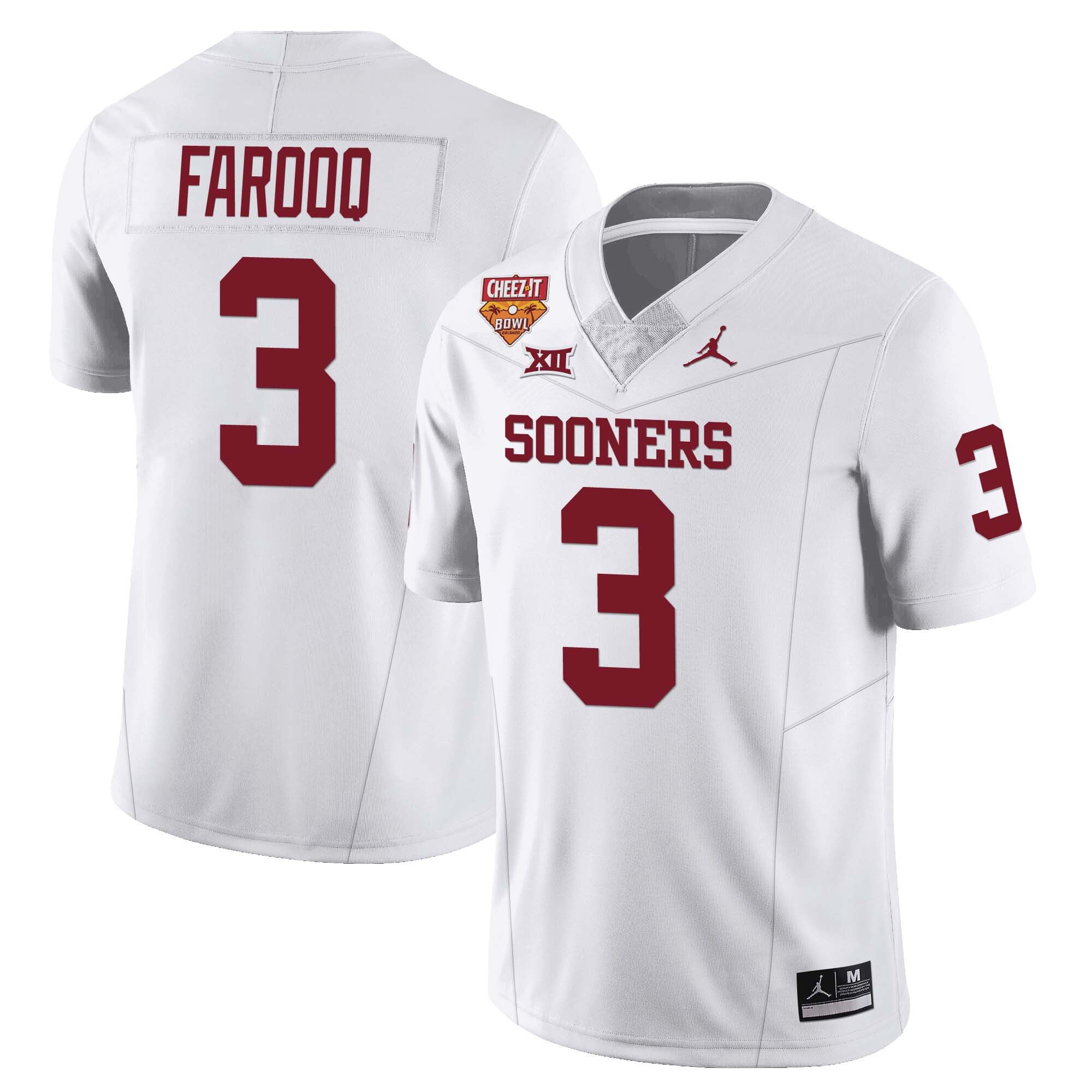 Men’s Oklahoma Sooners Football 2023 Collection All Stitched Jersey – Cheez It Bowl