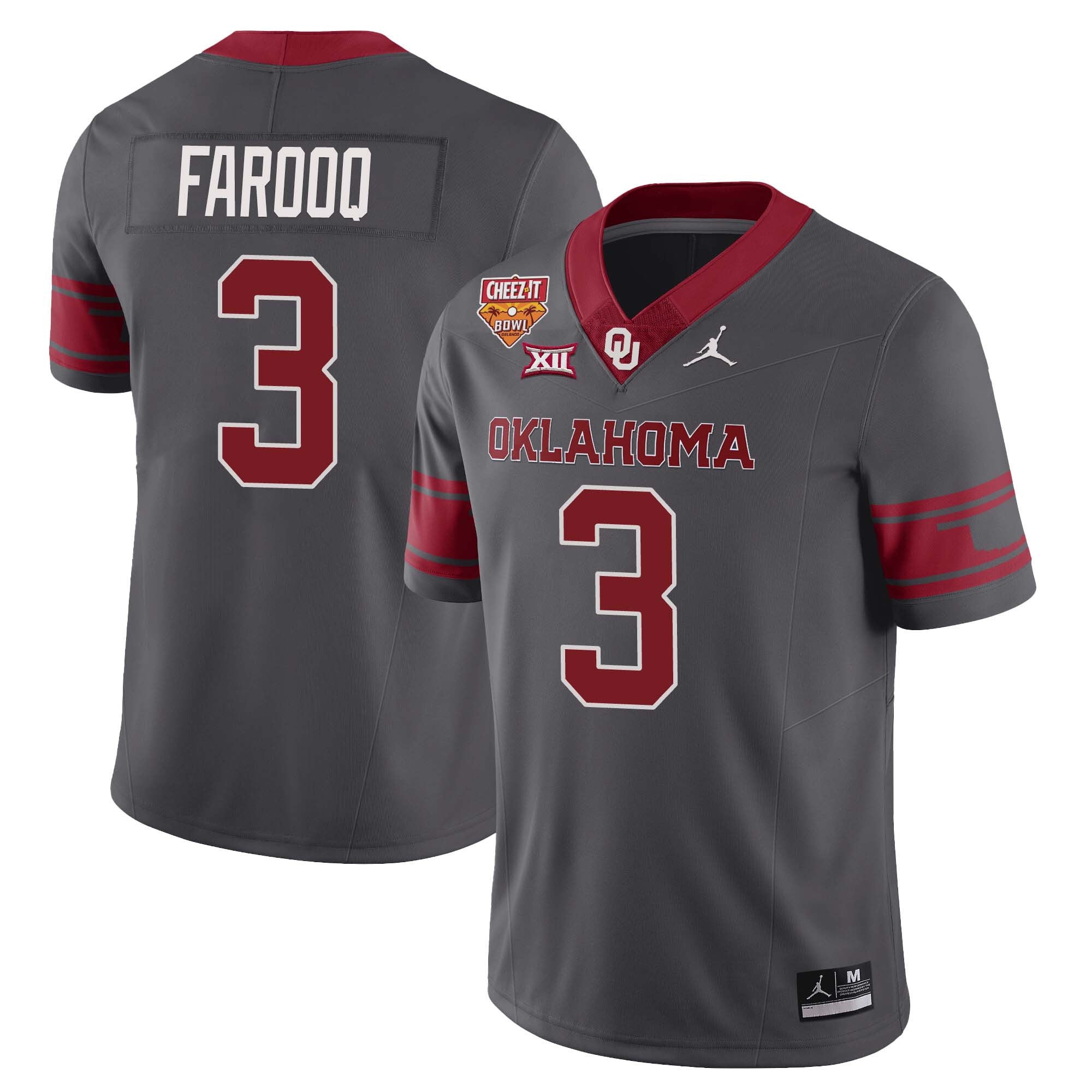 Men’s Oklahoma Sooners Football 2023 Collection All Stitched Jersey – Cheez It Bowl