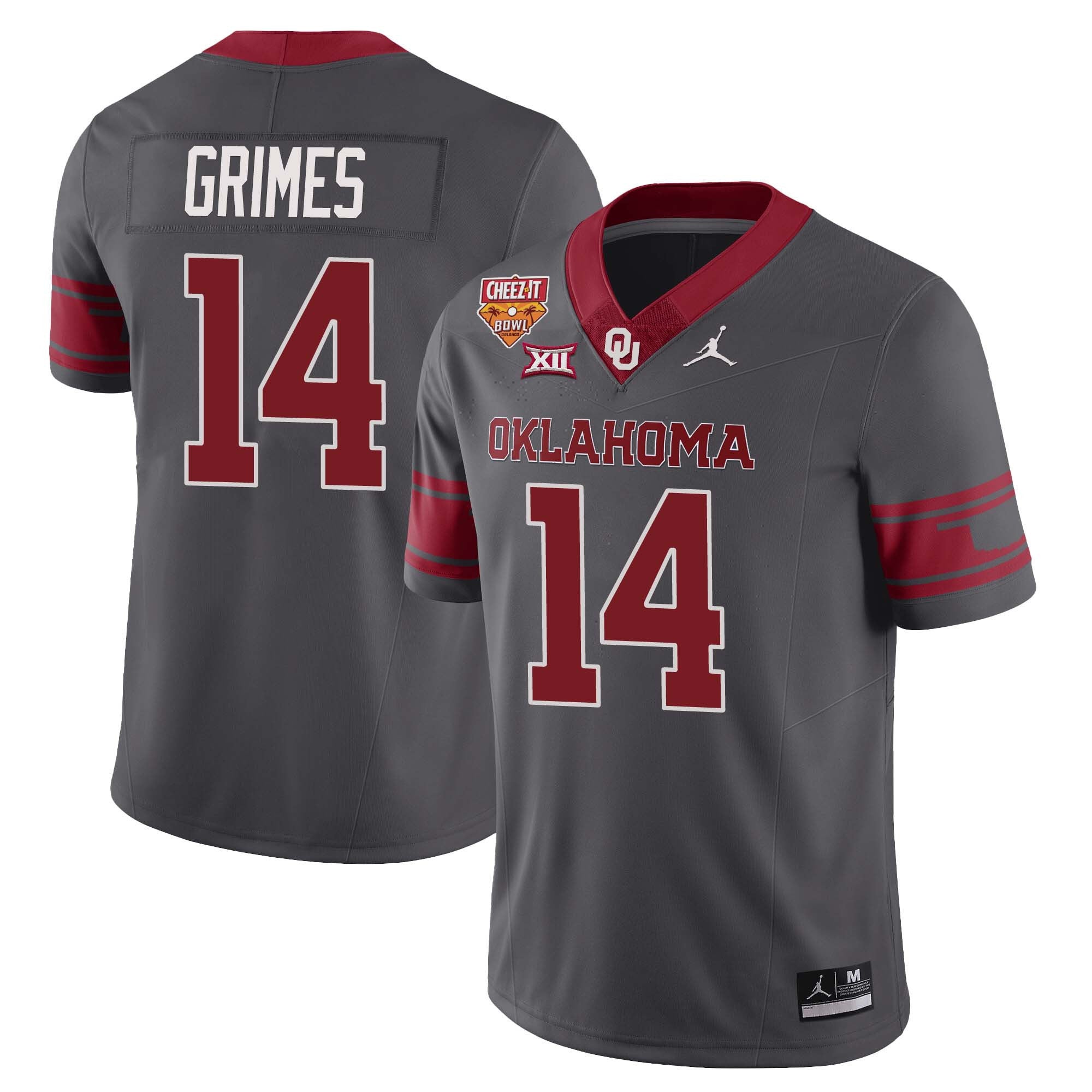Men’s Oklahoma Sooners Football 2023 Collection All Stitched Jersey – Cheez It Bowl