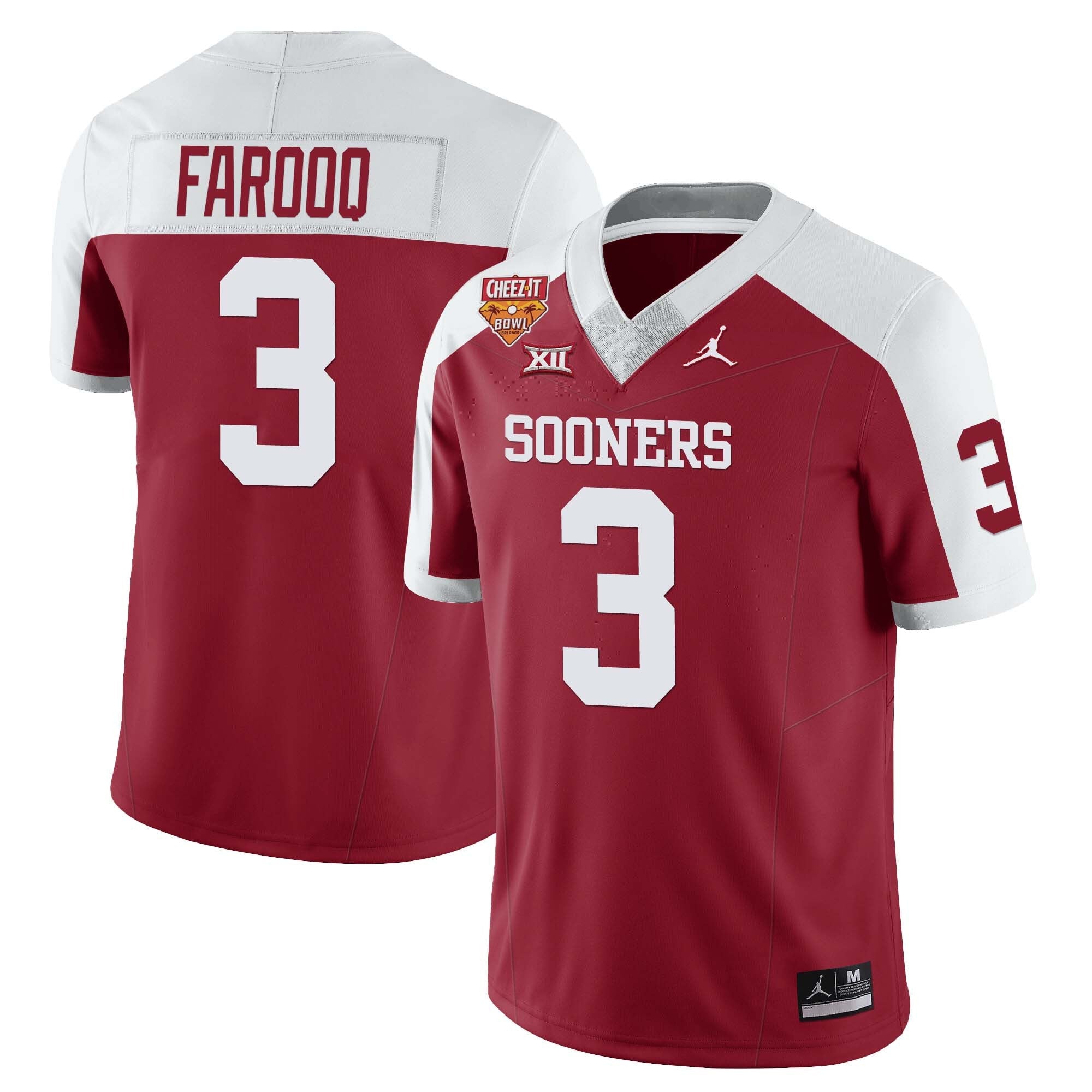 Men’s Oklahoma Sooners Football 2023 Collection All Stitched Jersey – Cheez It Bowl