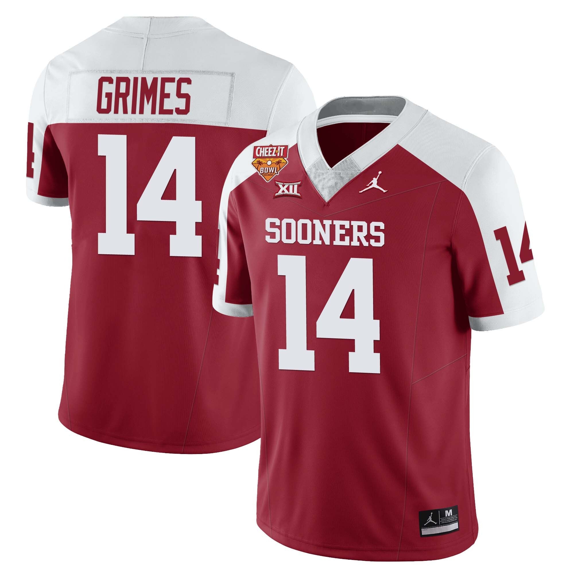 Men’s Oklahoma Sooners Football 2023 Collection All Stitched Jersey – Cheez It Bowl