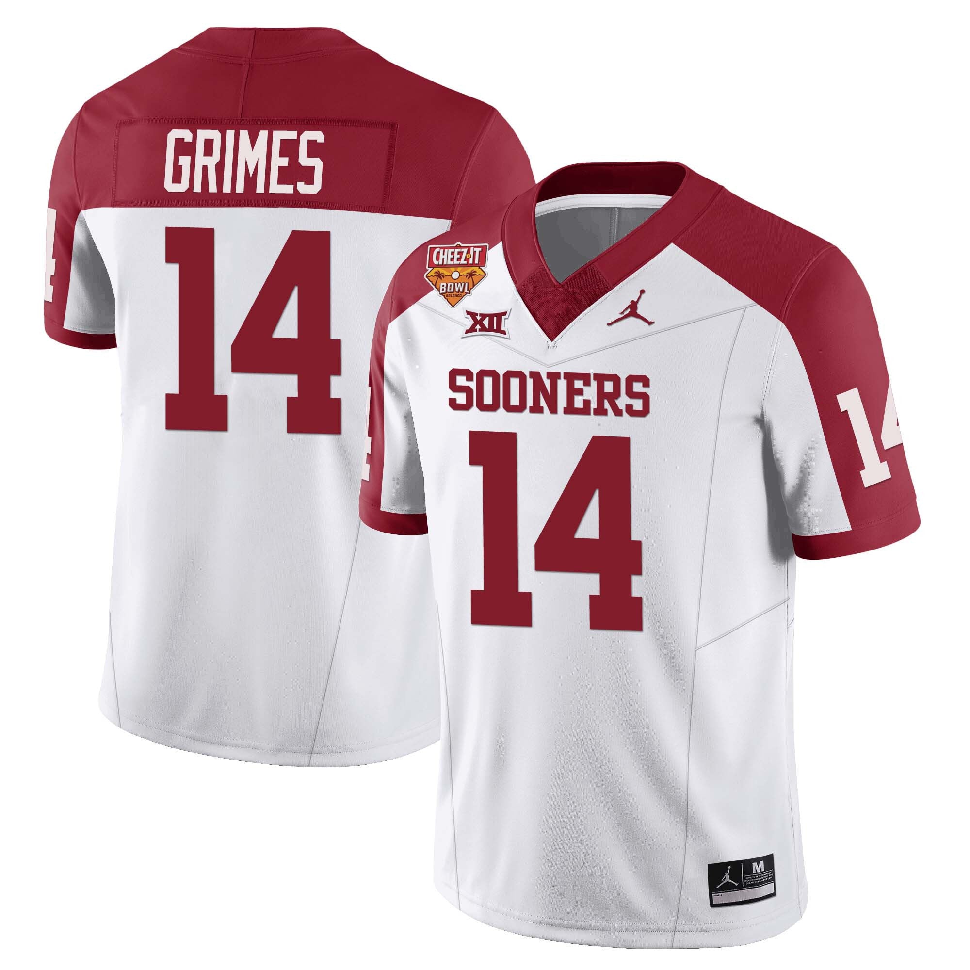 Men’s Oklahoma Sooners Football 2023 Collection All Stitched Jersey – Cheez It Bowl