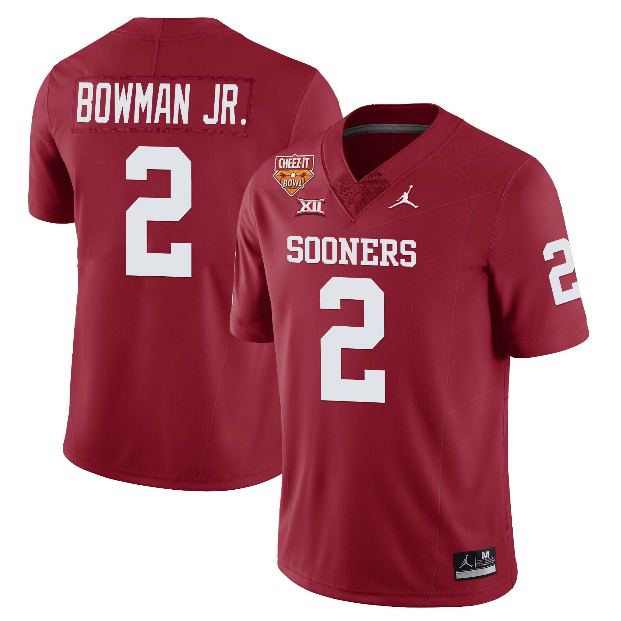 Men’s Oklahoma Sooners Football 2023 Collection All Stitched Jersey – Cheez It Bowl