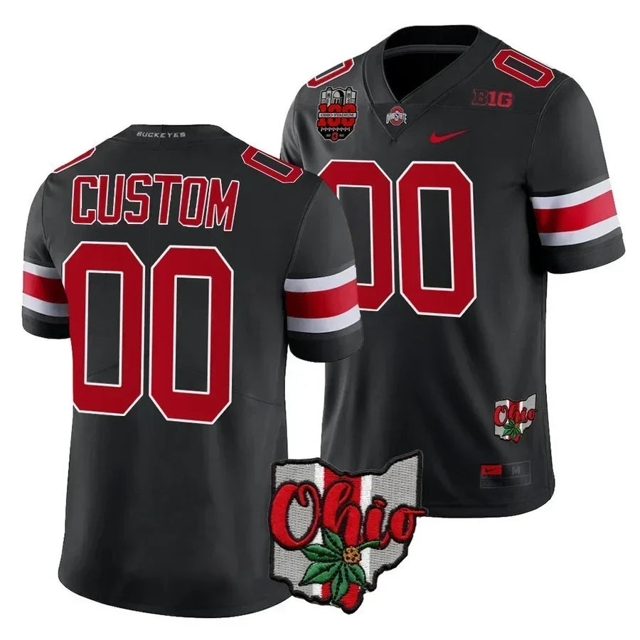 Ohio State Buckeyes Custom Jersey - Ohio State Patch - All Stitched