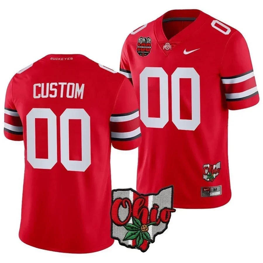 Ohio State Buckeyes Custom Jersey - Ohio State Patch - All Stitched