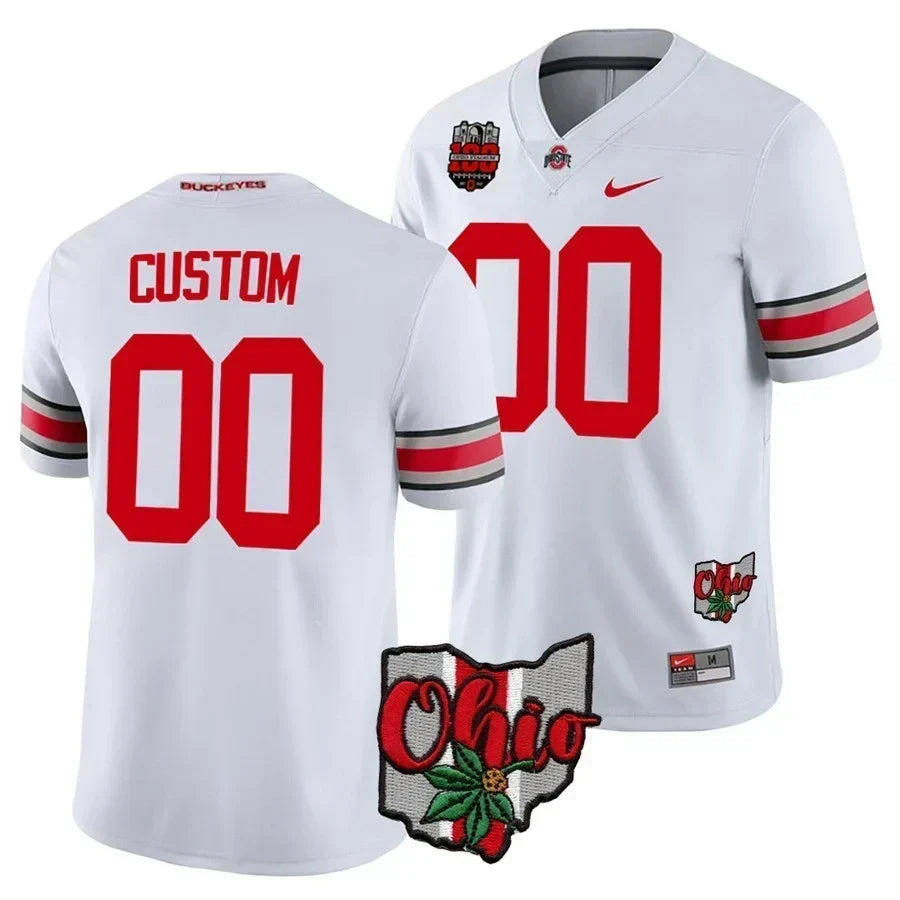 Ohio State Buckeyes Custom Jersey - Ohio State Patch - All Stitched