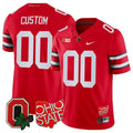 Ohio State Buckeyes Custom Jersey - Ohio State + Logo Patch - All Stitched