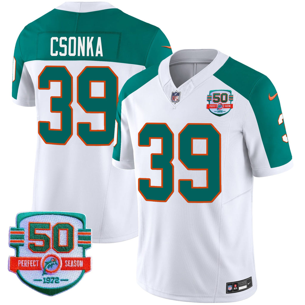 Men's Dolphins Throwback Vapor Jersey - All Stitched