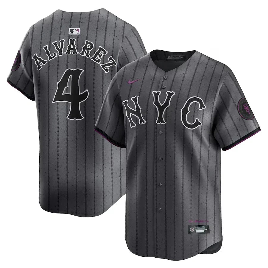 Mets Francisco Graphite 2024 City Connect Limited Player Jersey L21 - All Stitched