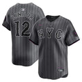 Mets Francisco Graphite 2024 City Connect Limited Player Jersey L21 - All Stitched