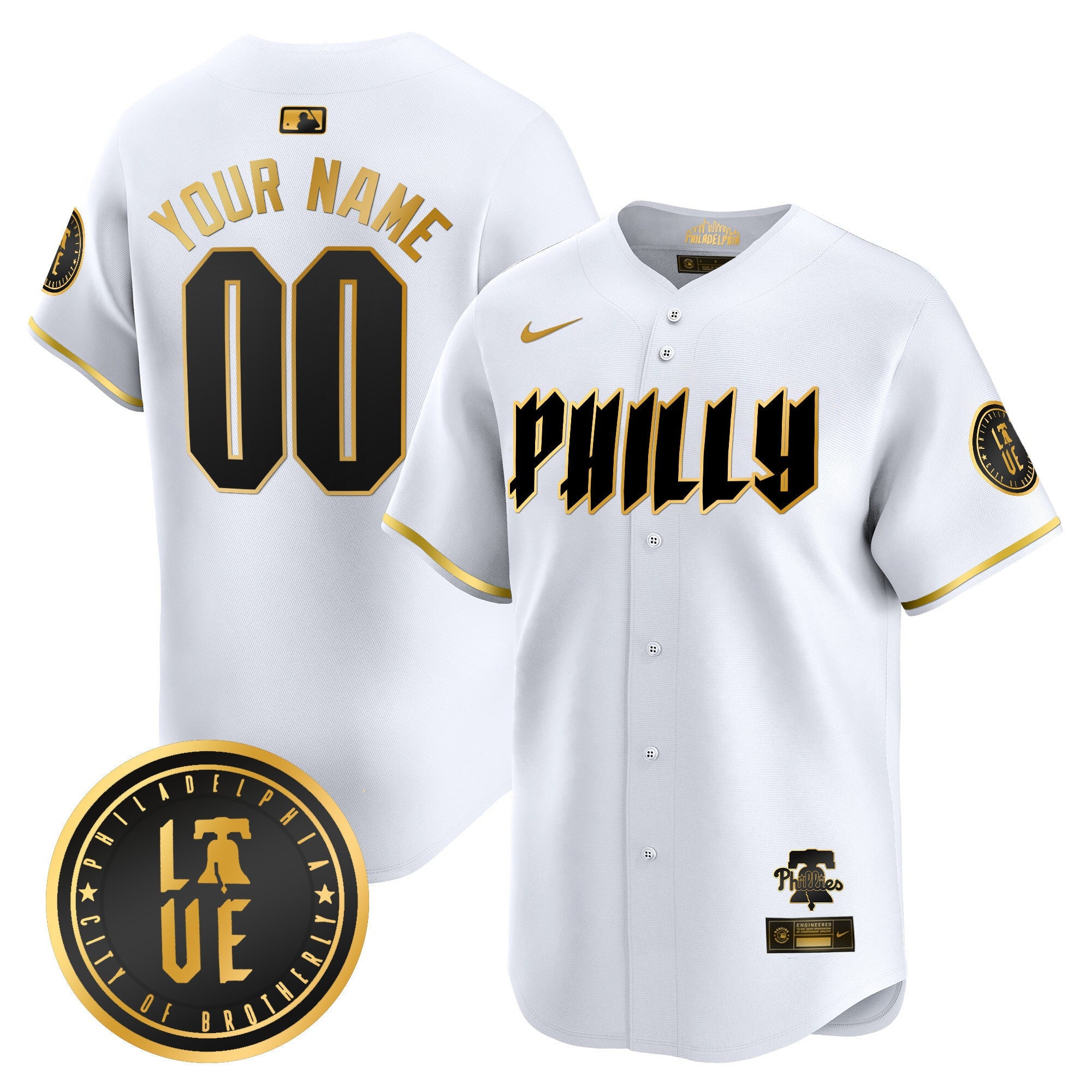 Phillies 2024 City Connect Vapor Premier Limited Custom Jersey - All Stitched