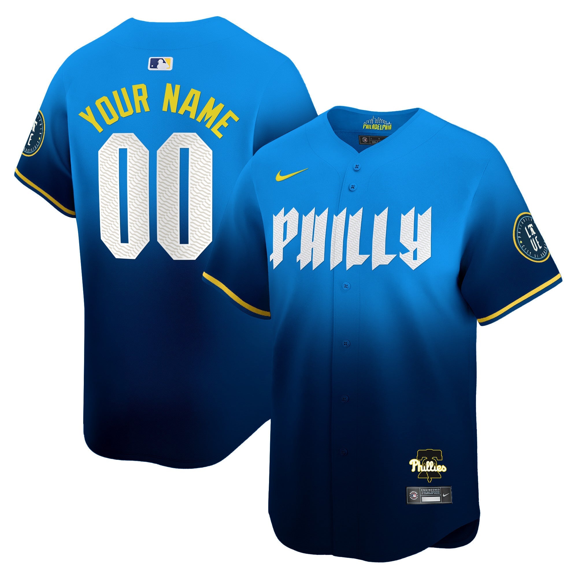 Phillies 2024 City Connect Vapor Premier Limited Custom Jersey - All Stitched