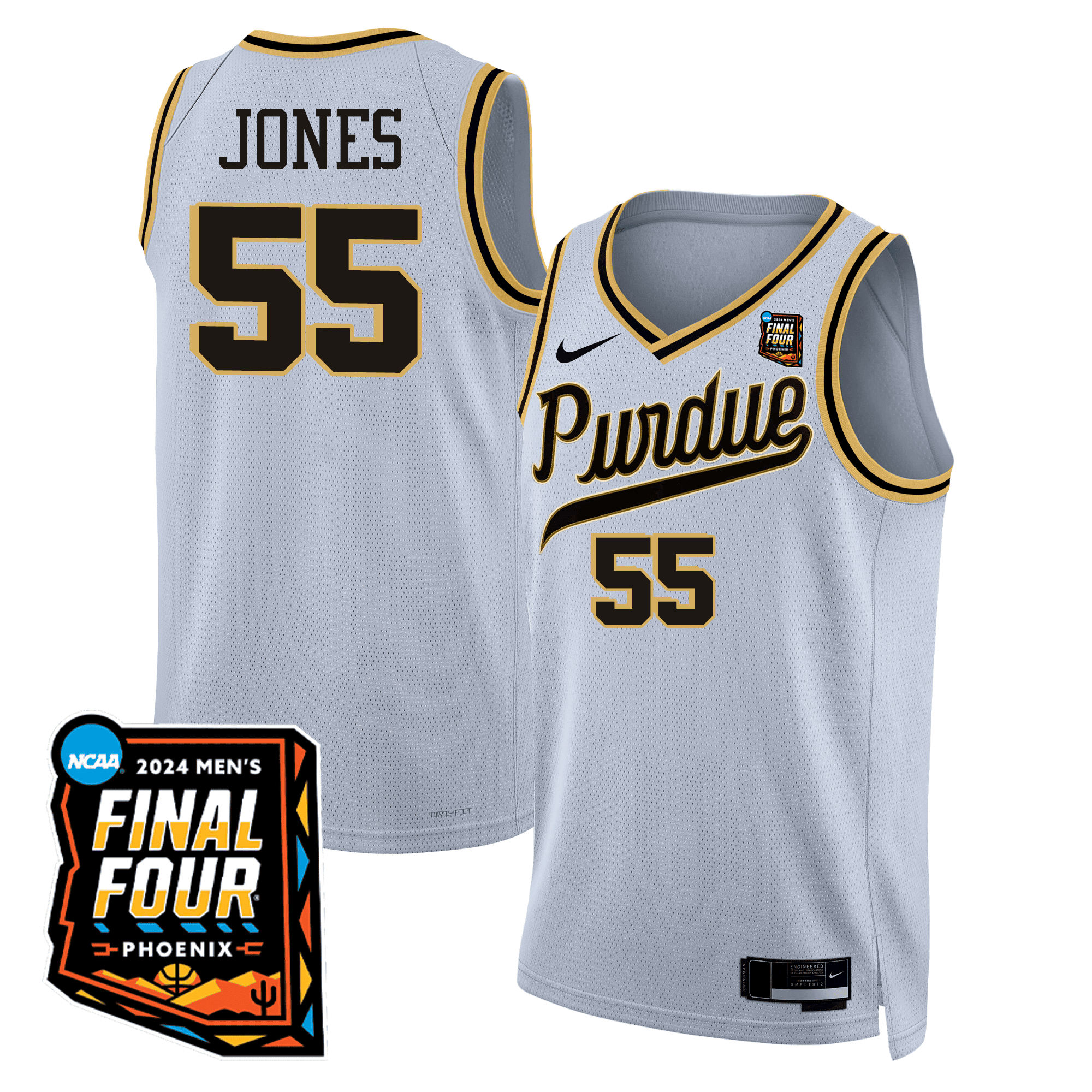 Women's Purdue Boilermakers Basketball Jersey - Final Four Patch