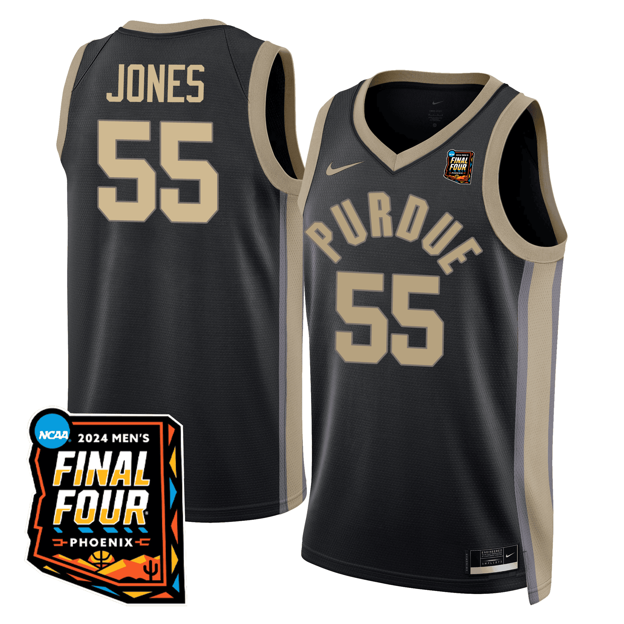 Women's Purdue Boilermakers Basketball Jersey - Final Four Patch